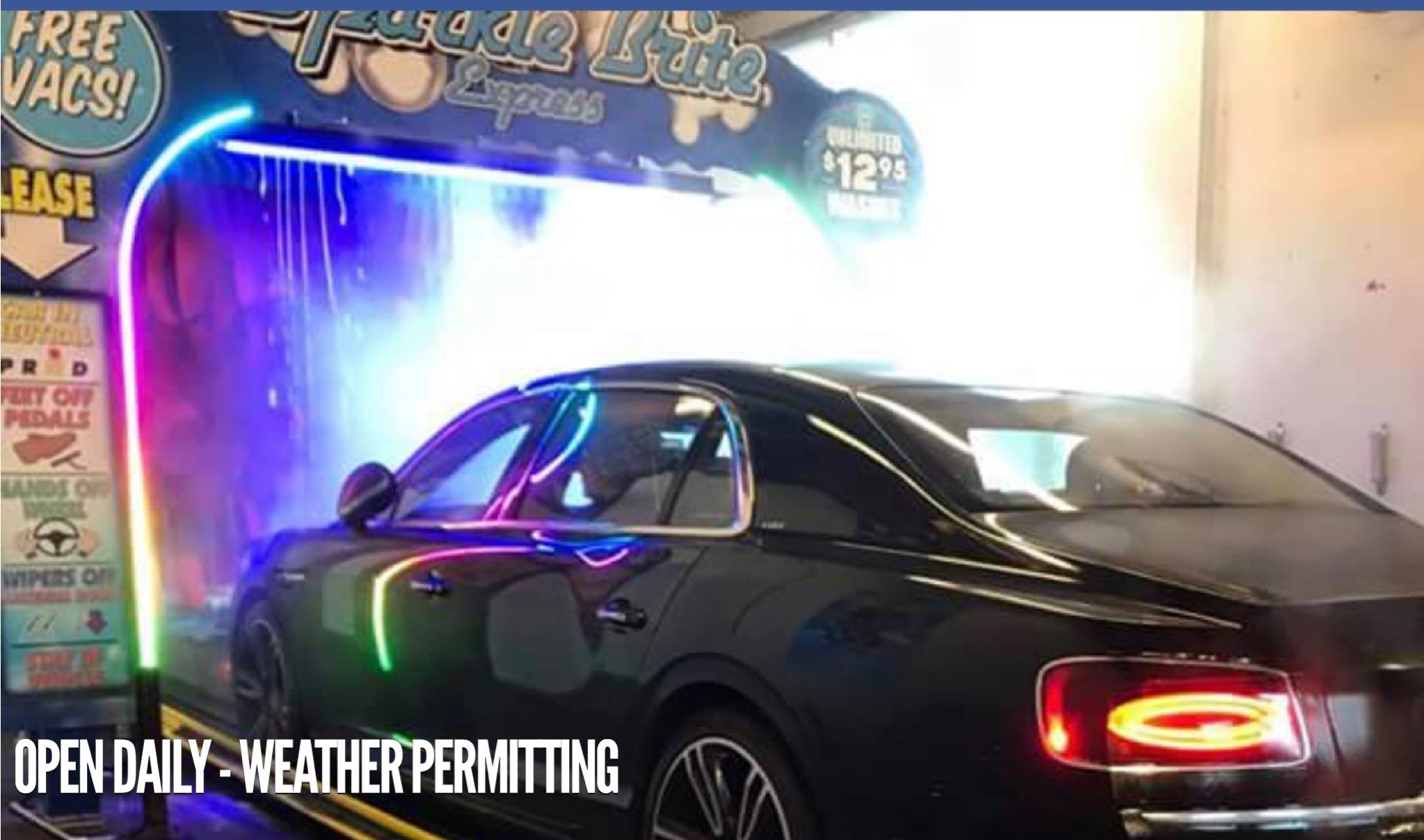 Sparkle Brite Car Wash Aesthetic Wallpaper