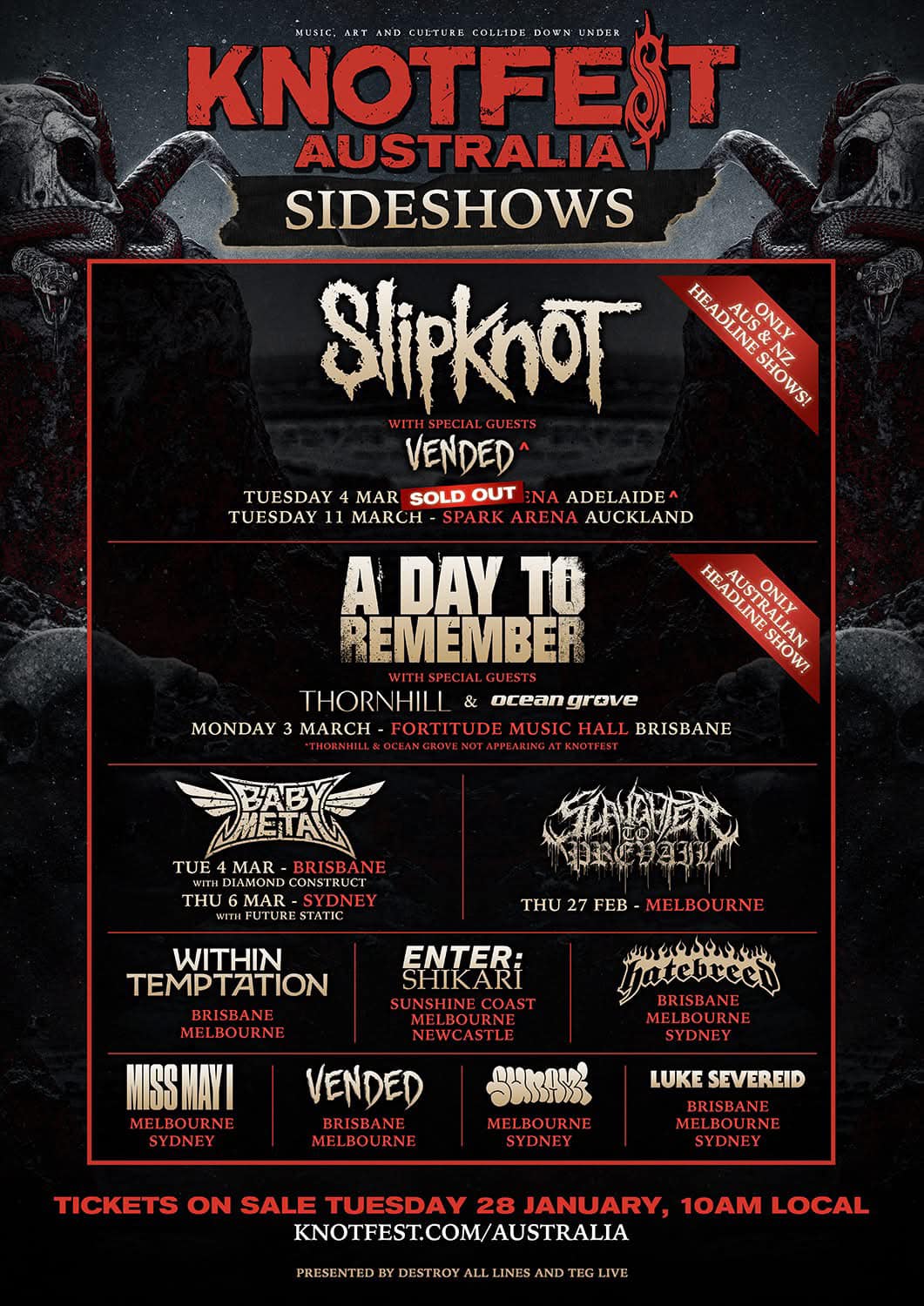 KNOTFEST Australia 2025 comes to an end. Thank you, Sydney. Last
