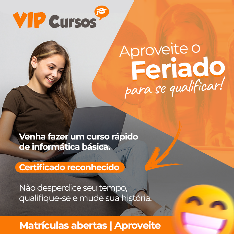 VIP Cursos - A informática básica ensina os conceitos...