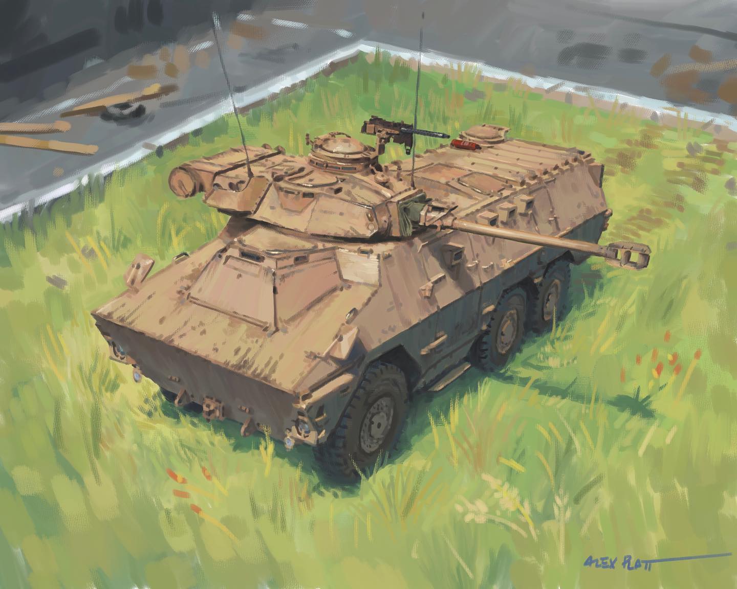 Alex - Ratel 90 Digital Oil Painting #warthunder #warthundertanks #tank ...
