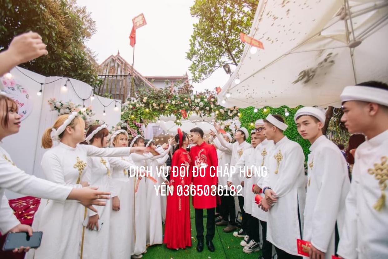 Dịch vụ bê cháp , lễ tân , bê cỗ Hưng Yên