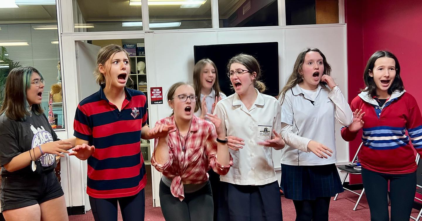 ExitLeft - Our Seniors in rehearsal for Legally Blonde.... | Facebook