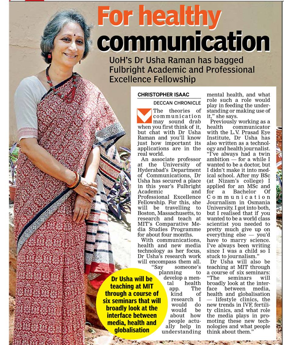 Dr. Usha Raman, Associate Professor,... - Golden Threshold | Facebook