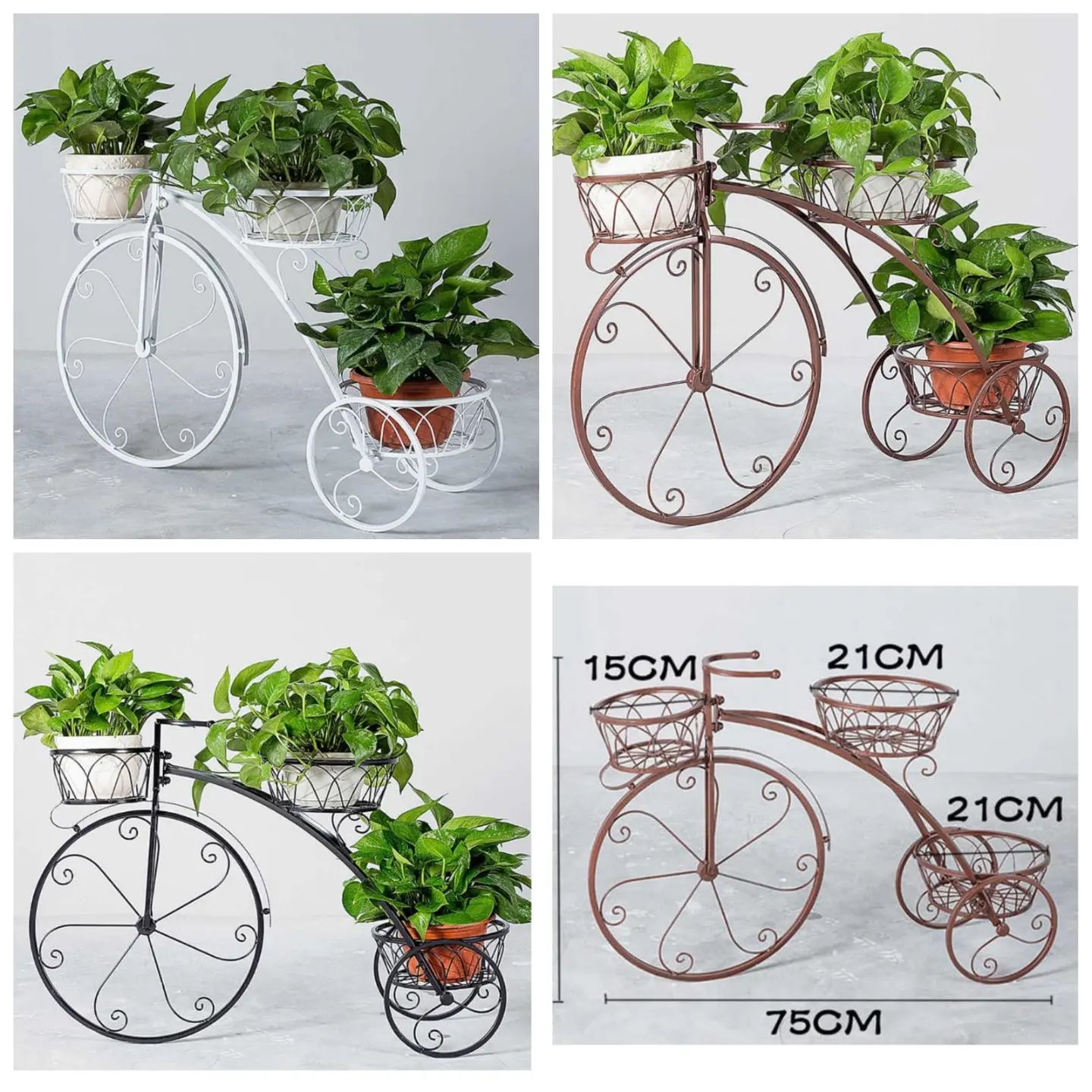 ♦️ Flower Pot Rack Bicycle Style... - Bee Gee's Collections