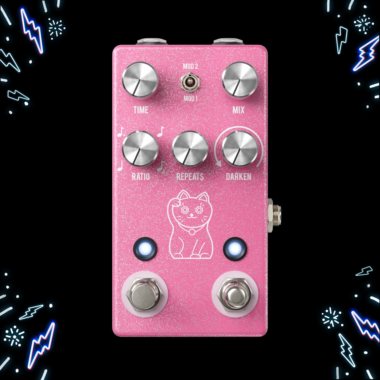 JHS Lucky Cat on the board, sounds great