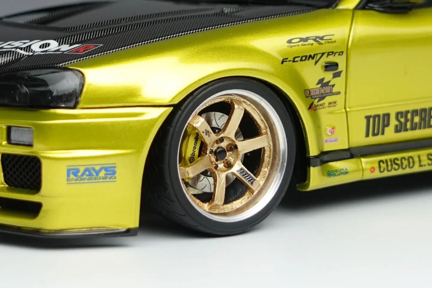 JH-Hobby - Top Secret R34 GT-R Wheels setup.... | Facebook