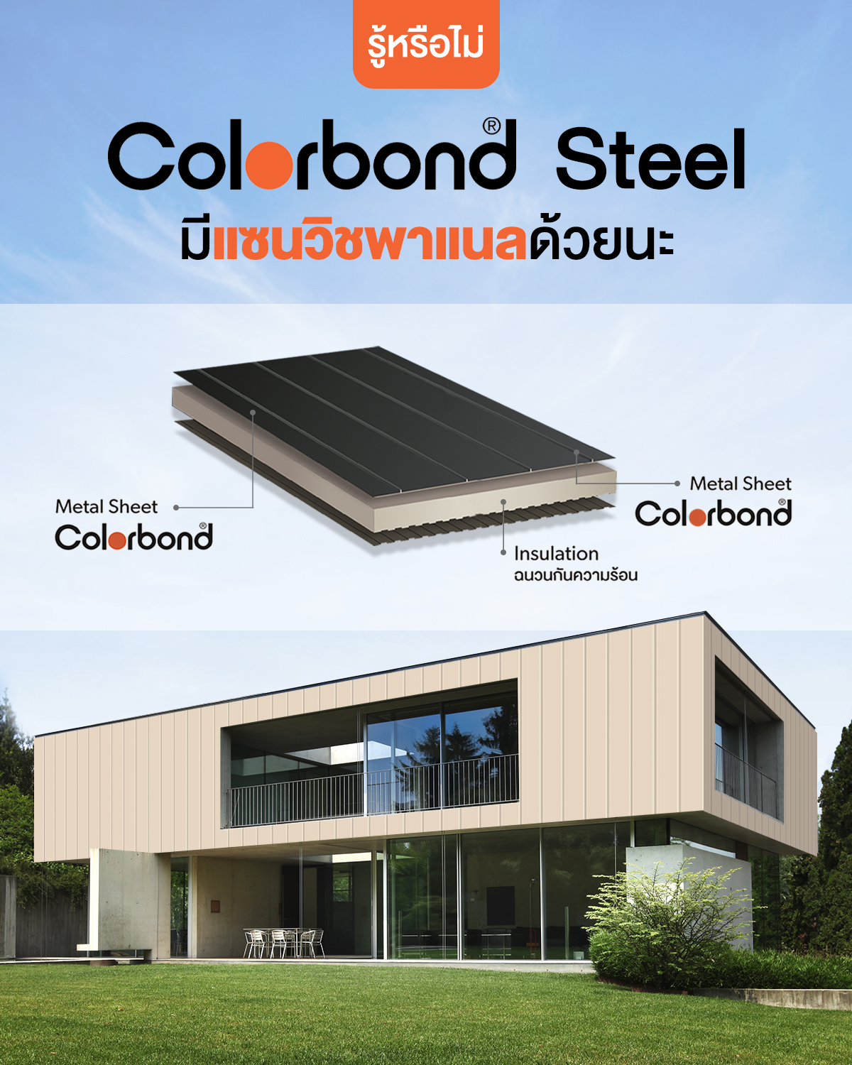 BlueScope Thailand - เอาอยู่! ทั้งงานผนังภายนอกหรือภายในด้วย เพราะ ...