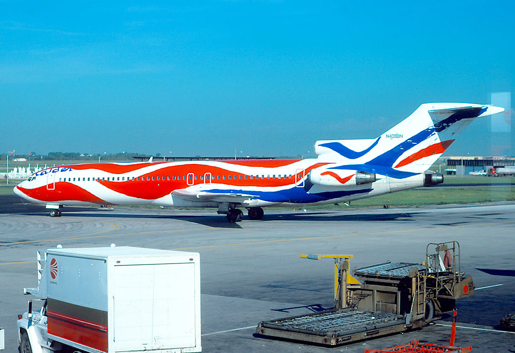 Braniff International Airways' colorful fleet