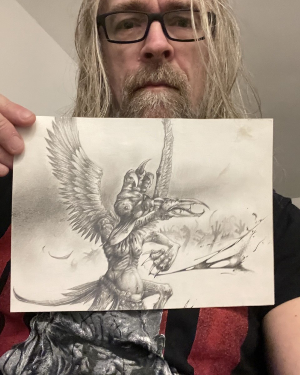A colour offering by Adrian Smith for our Oldhammer Art Auction
