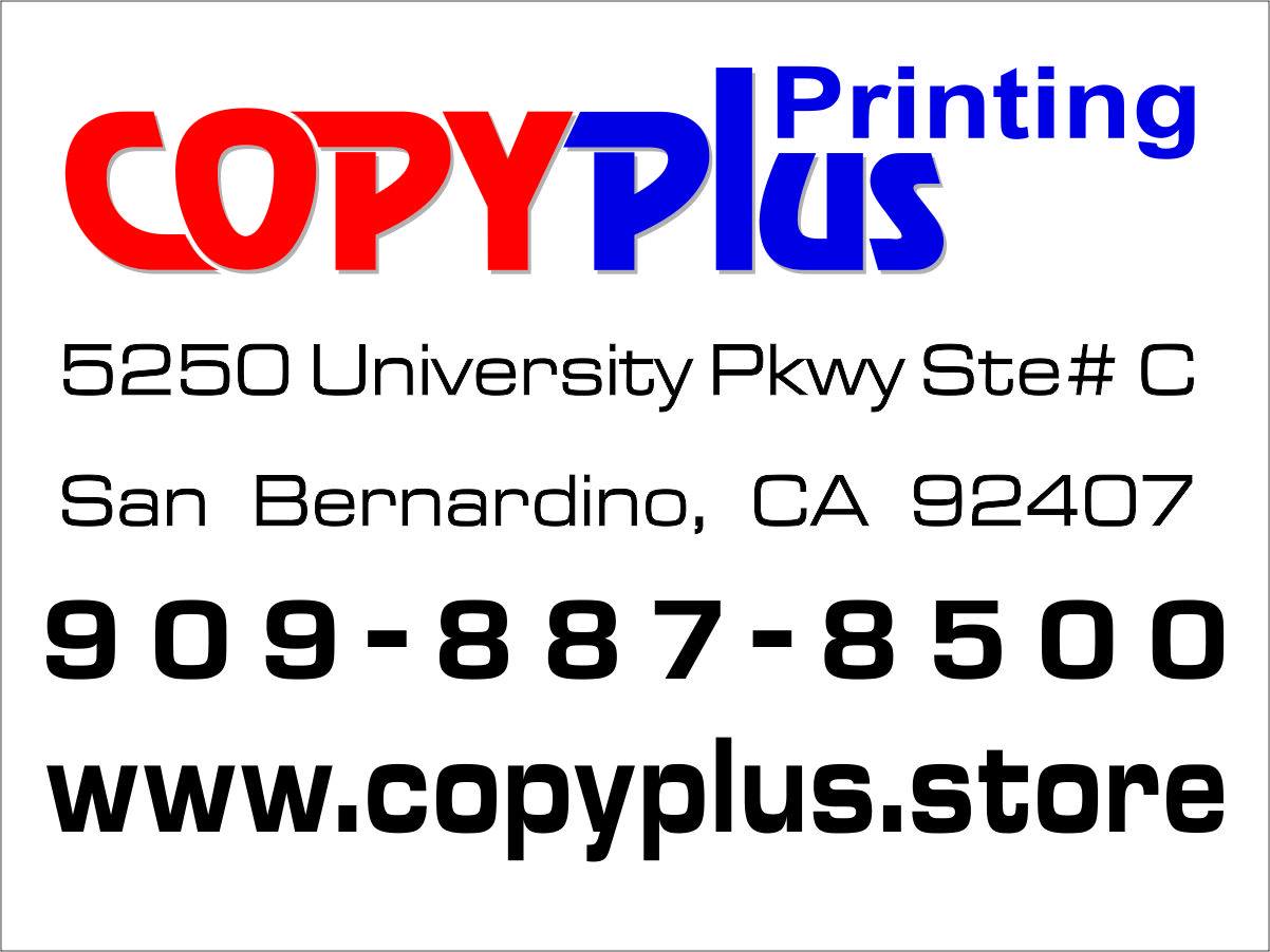 Copy Plus Printing | San Bernardino CA