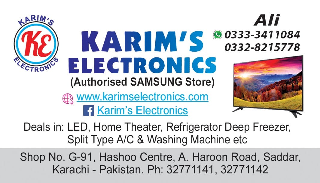 Karim's Electronics | Karachi