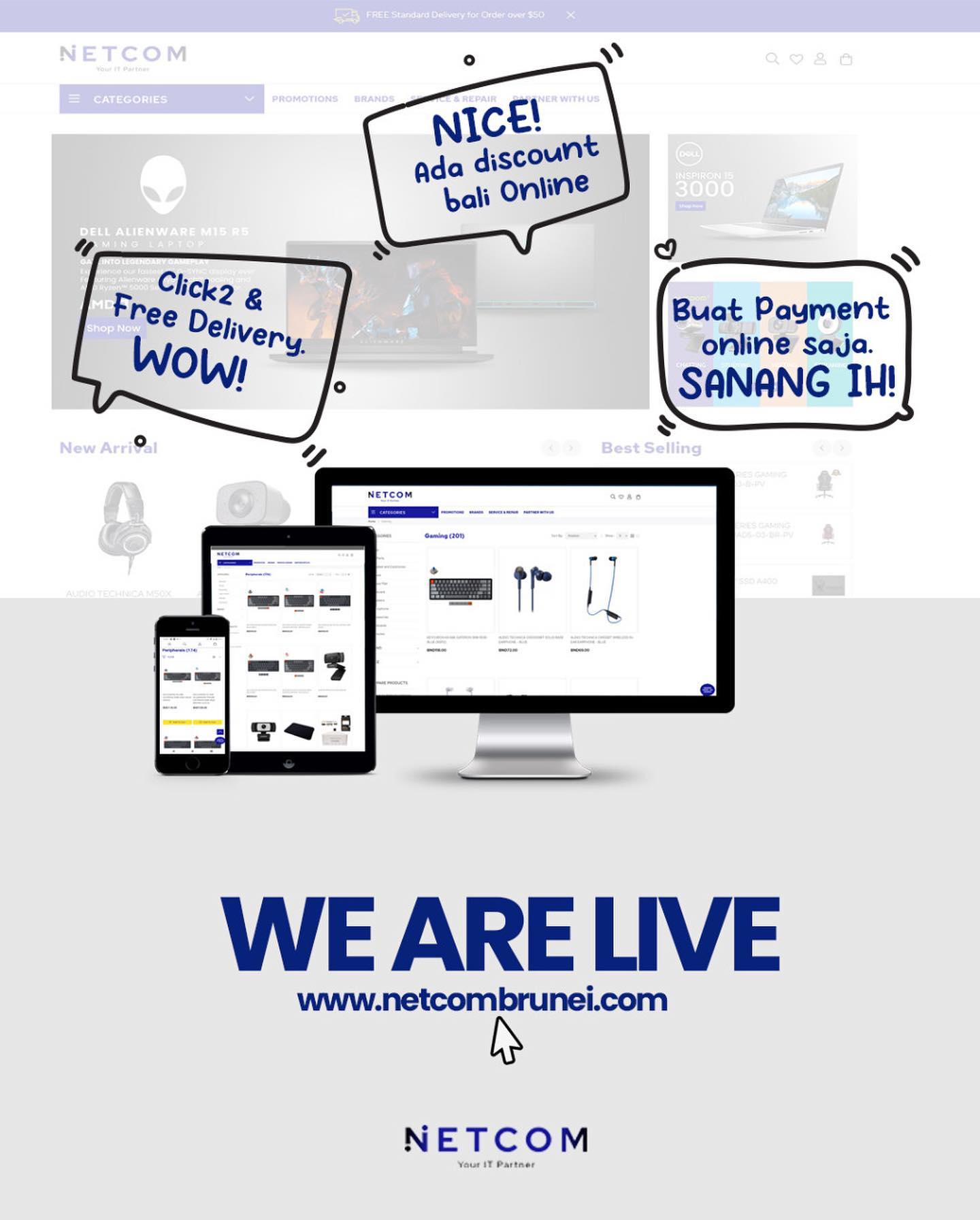 We’re happy to announce that our... - Netcom Computer House