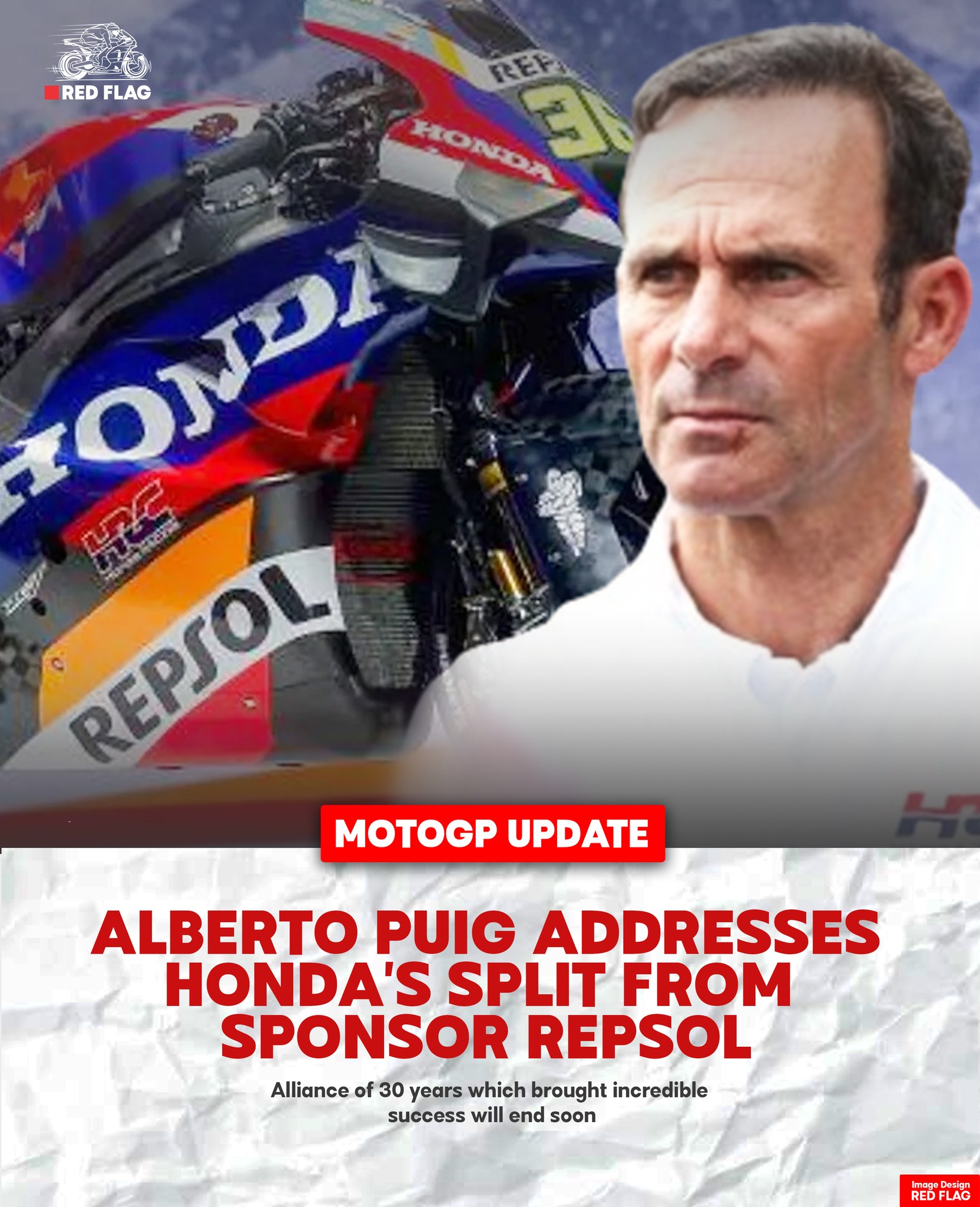 In 2015 Red Bull became a sponsor of the Repsol Honda Team, come