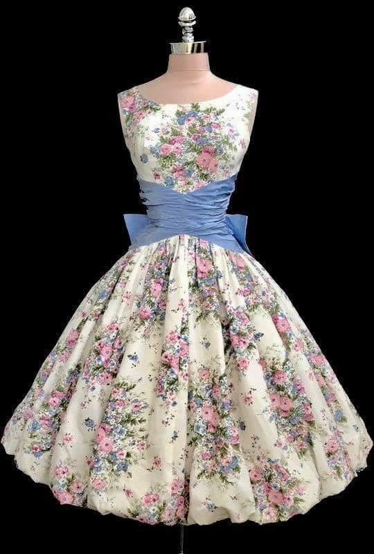 1950s black taffeta dress with macrame daisies