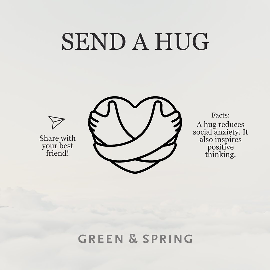Green & Spring - SEND A HUG Today is National Hugging... | Facebook