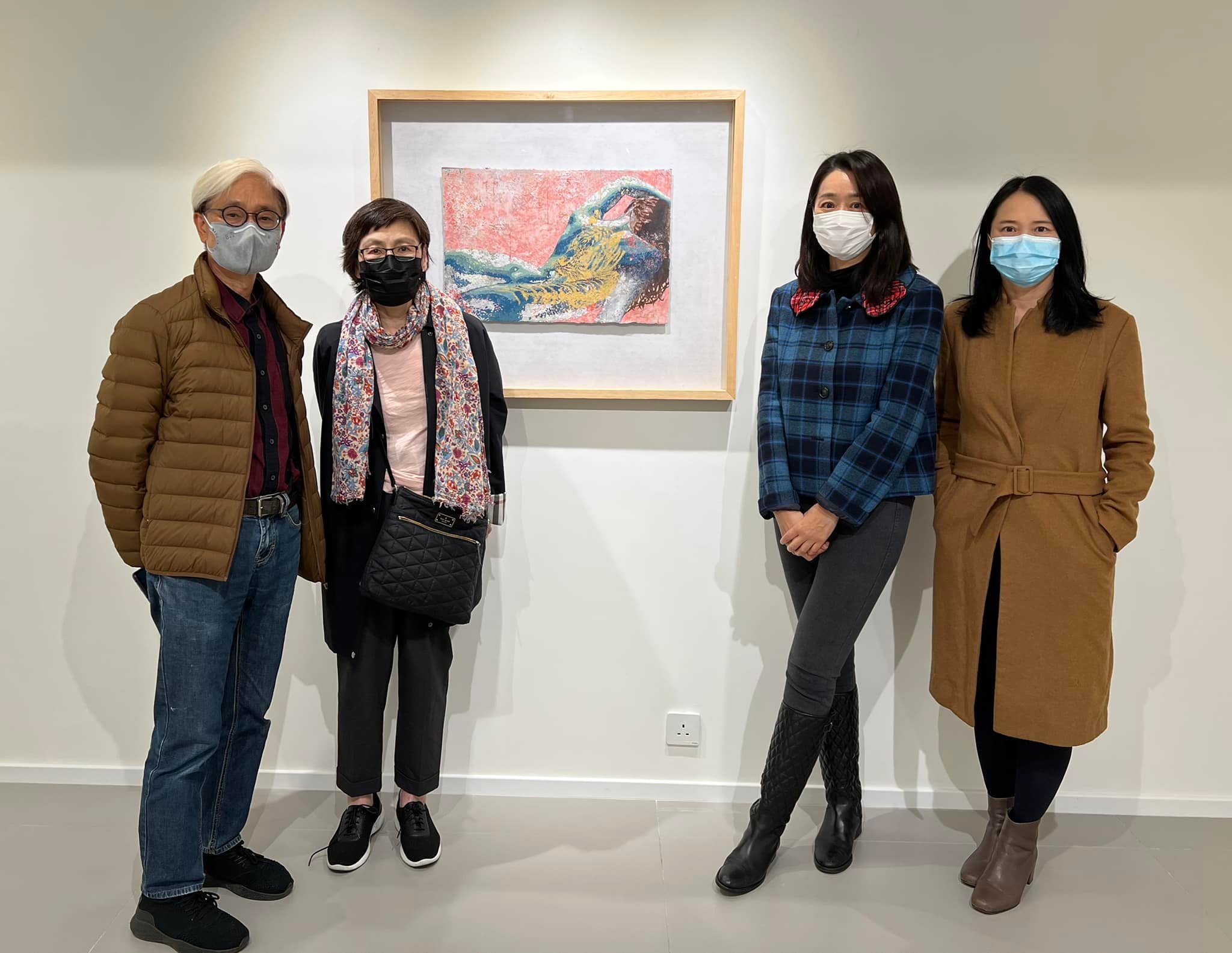 Art Next 新藝潮 - 多謝鍾大富老師爲新藝潮畫廊最新展覽特別創作的精彩作品：「金虎與共」（岩彩）以及「雄風初現...