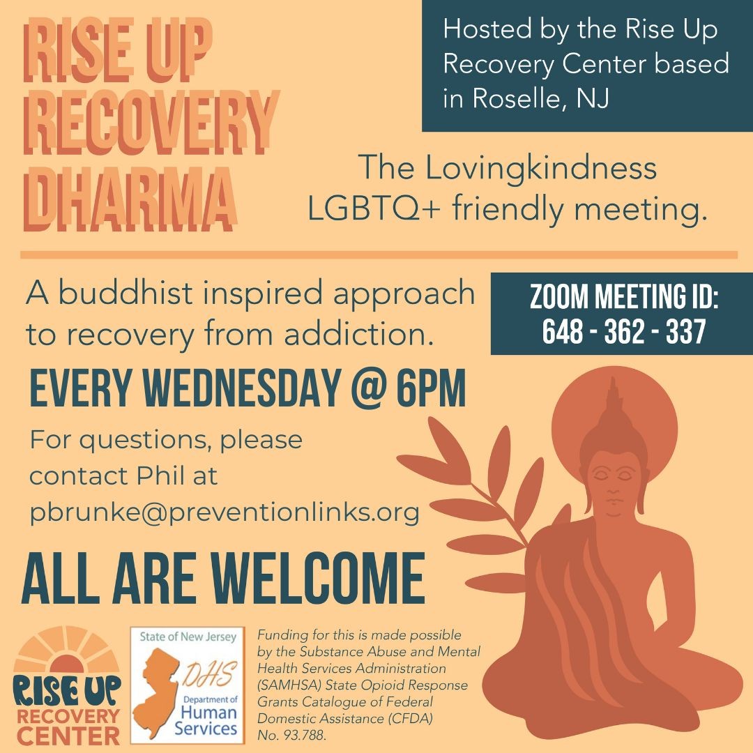 Rise Up Recovery Center - Join us tonight at 6pm for Dharma Recovery ...