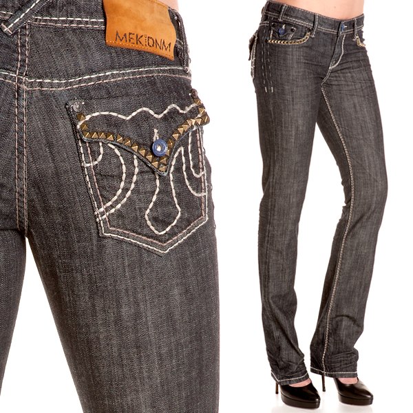 Jean MEK Denim Wilshire - Coupe Droite (Straight), 100% Coton, Entrejambe 34, Neuf Avec étiquette