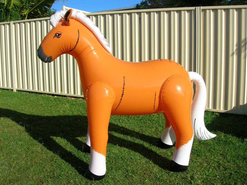 Inflatable Palomino Horse