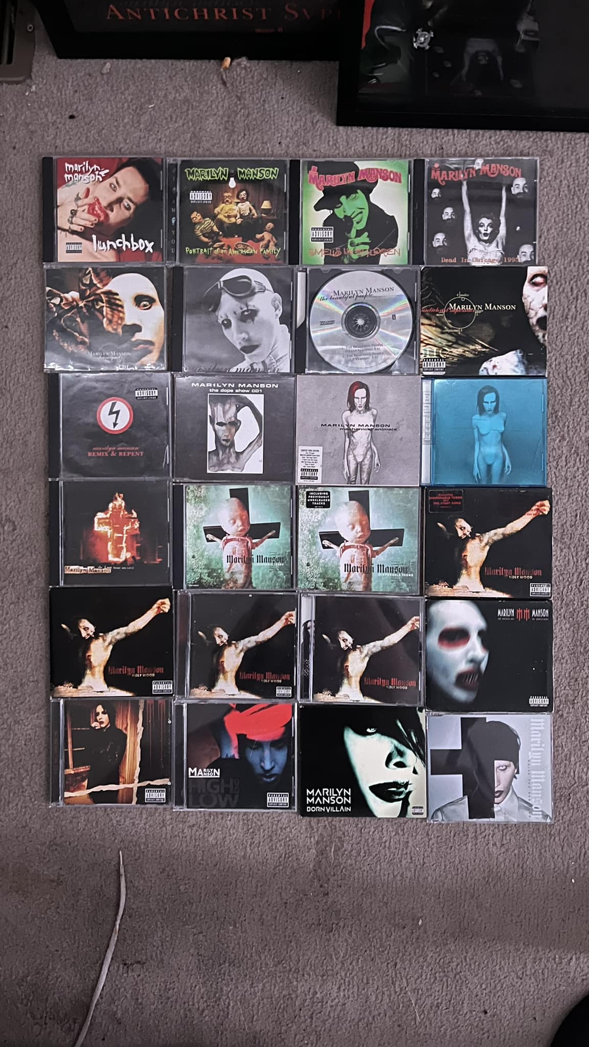 Marilyn Manson signed CD book in Mechanical Animals sleeve