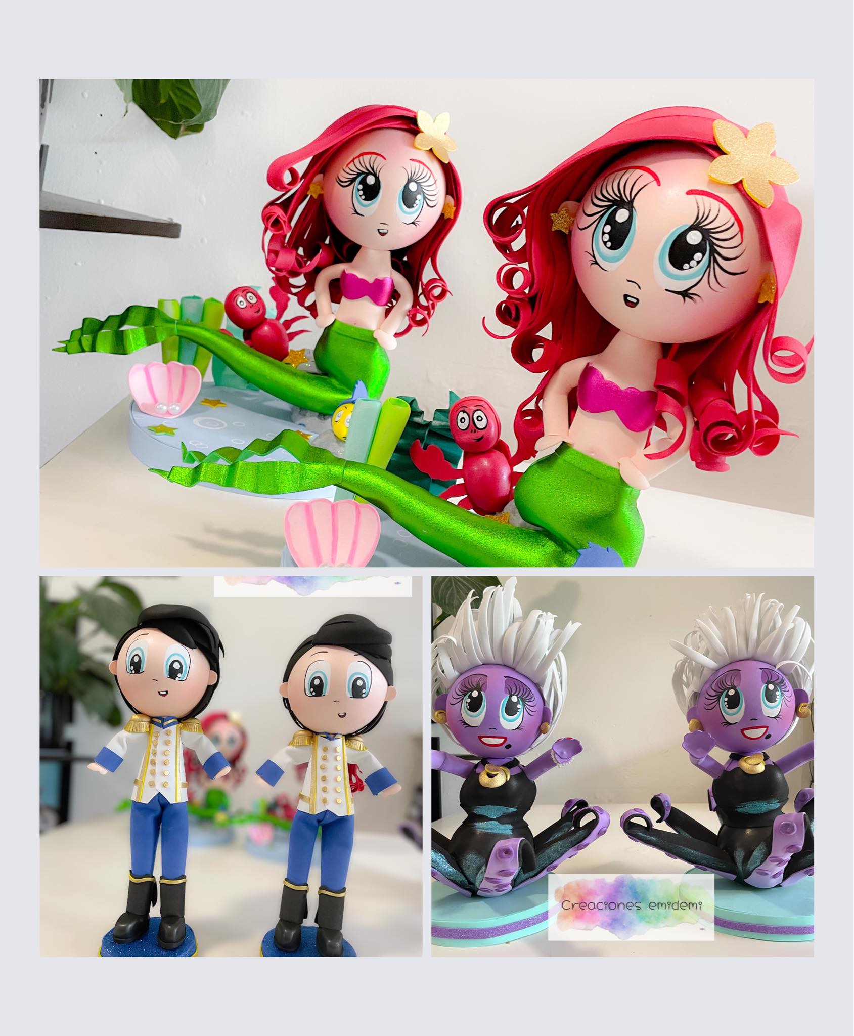 🔴🟣 🔵 Entre sirenas 🧜‍♀️ hermosas.... - Creaciones emidemi | Facebook