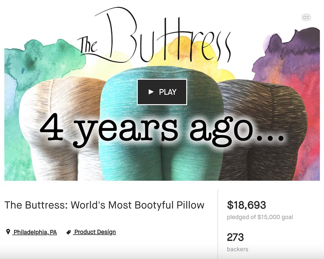 Happy Hump Day! It's been 4 years... The Buttress Pillow Facebook