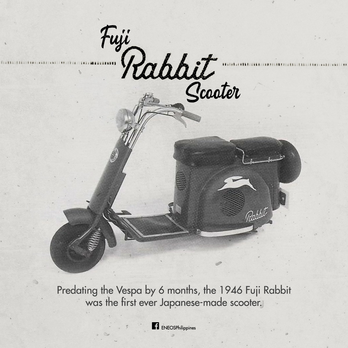 ENEOS - Hop on the Fuji Rabbit - the first Japanese motor scooter ...