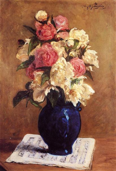 Paul Gauguin's bouquet de fleurs painting