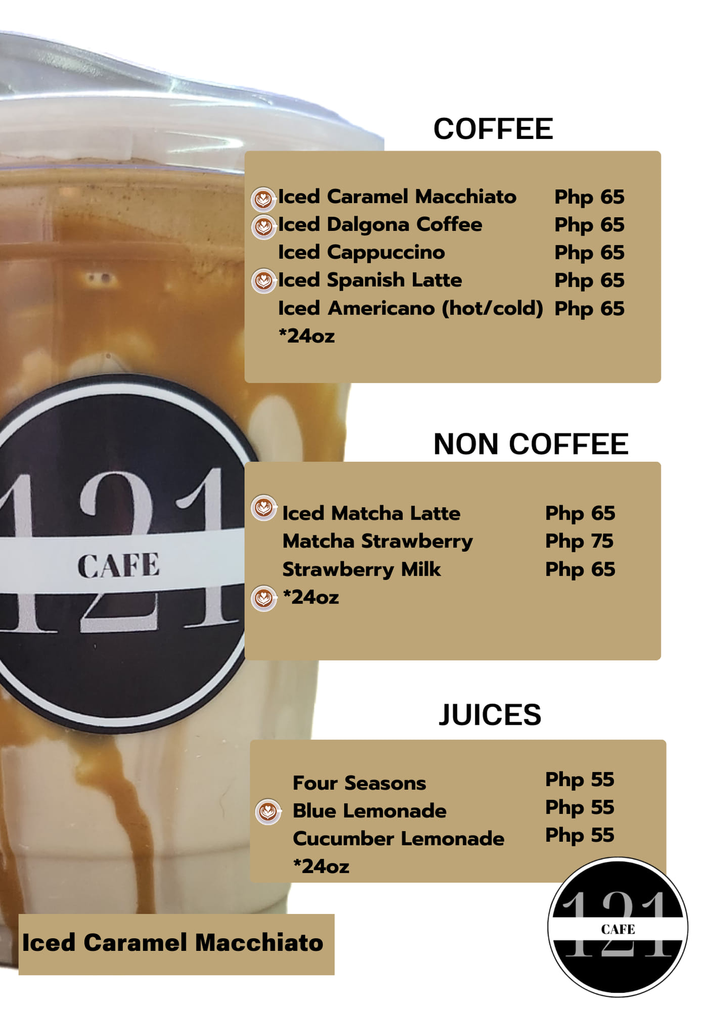 121 cafe - Our updated menu for the *Ber* months of 2024...