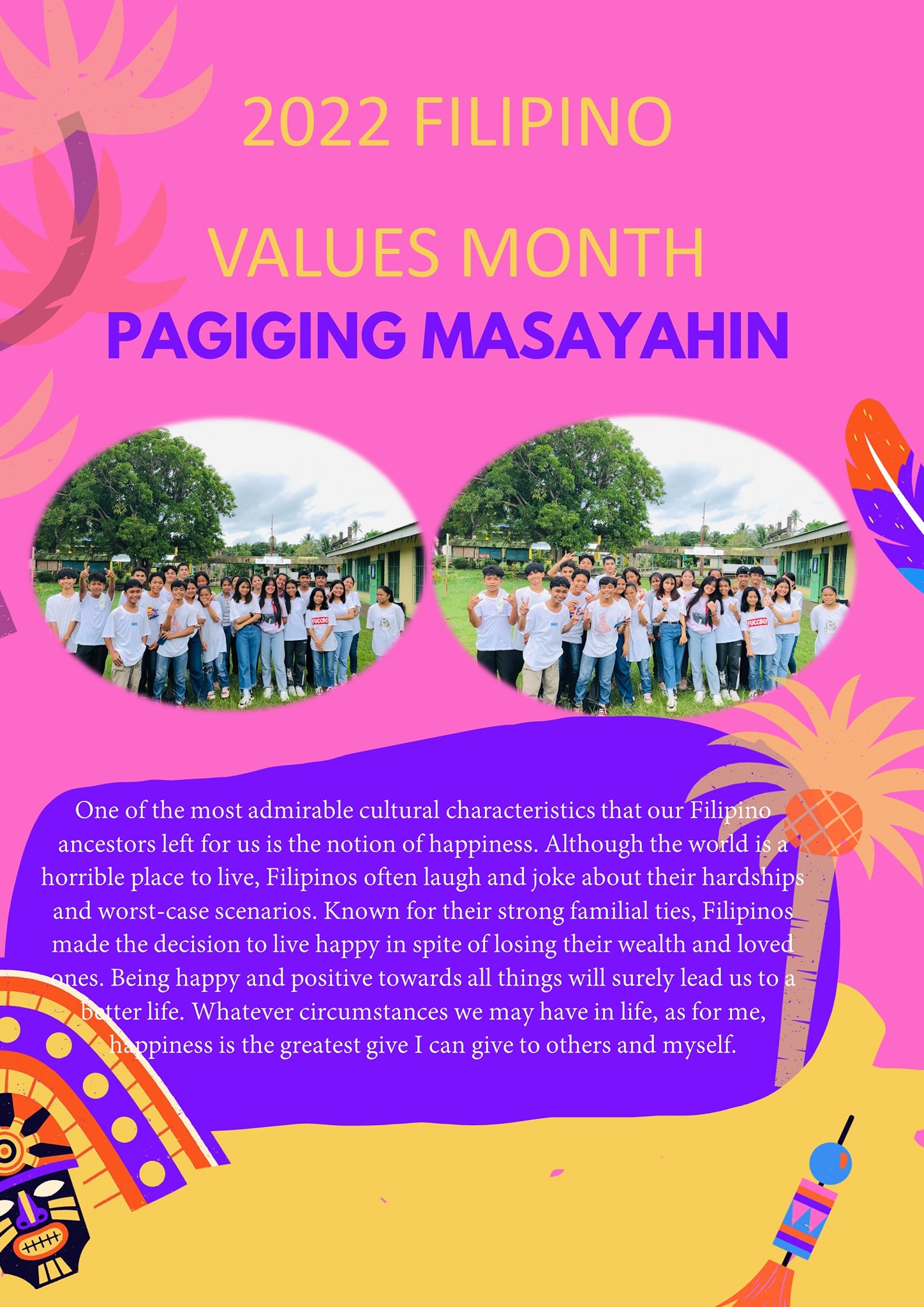 Filipino Values Month... - Malajog Integrated School