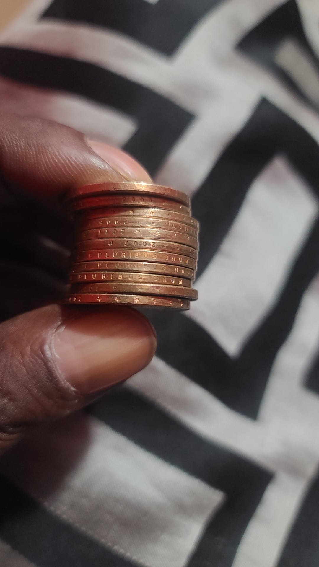 Were coins often engraved with names or numbers?