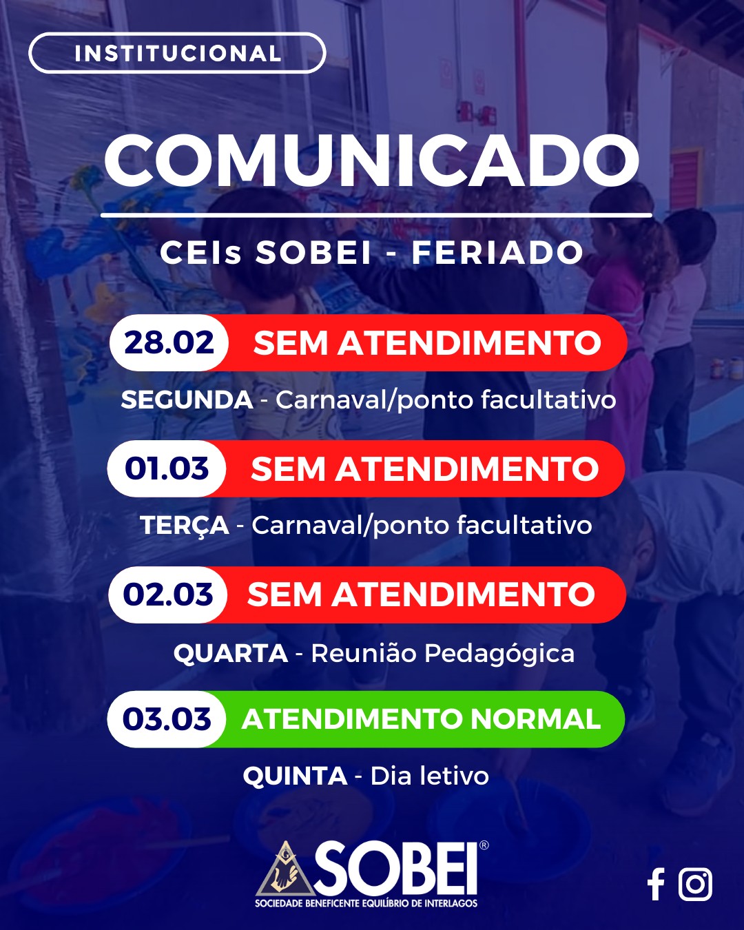 CO... - SOBEI - Sociedade Beneficente Equilíbrio de Interlagos | Facebook