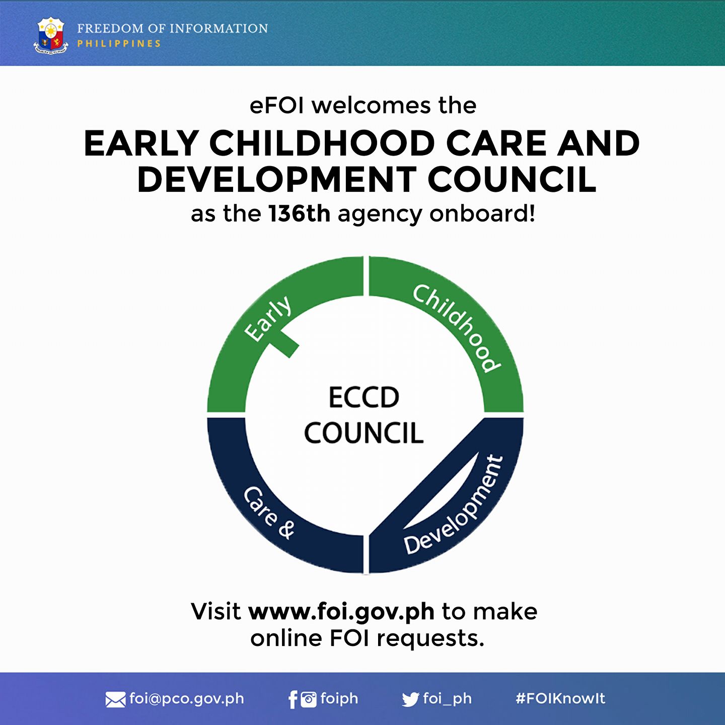 FOI Philippines - We welcome the Early Childhood Care and... | Facebook