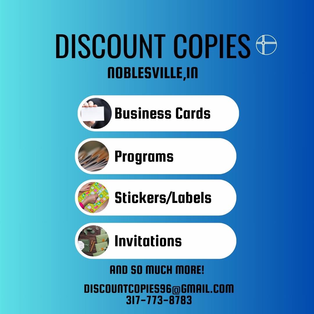 Discount Copies | Noblesville IN