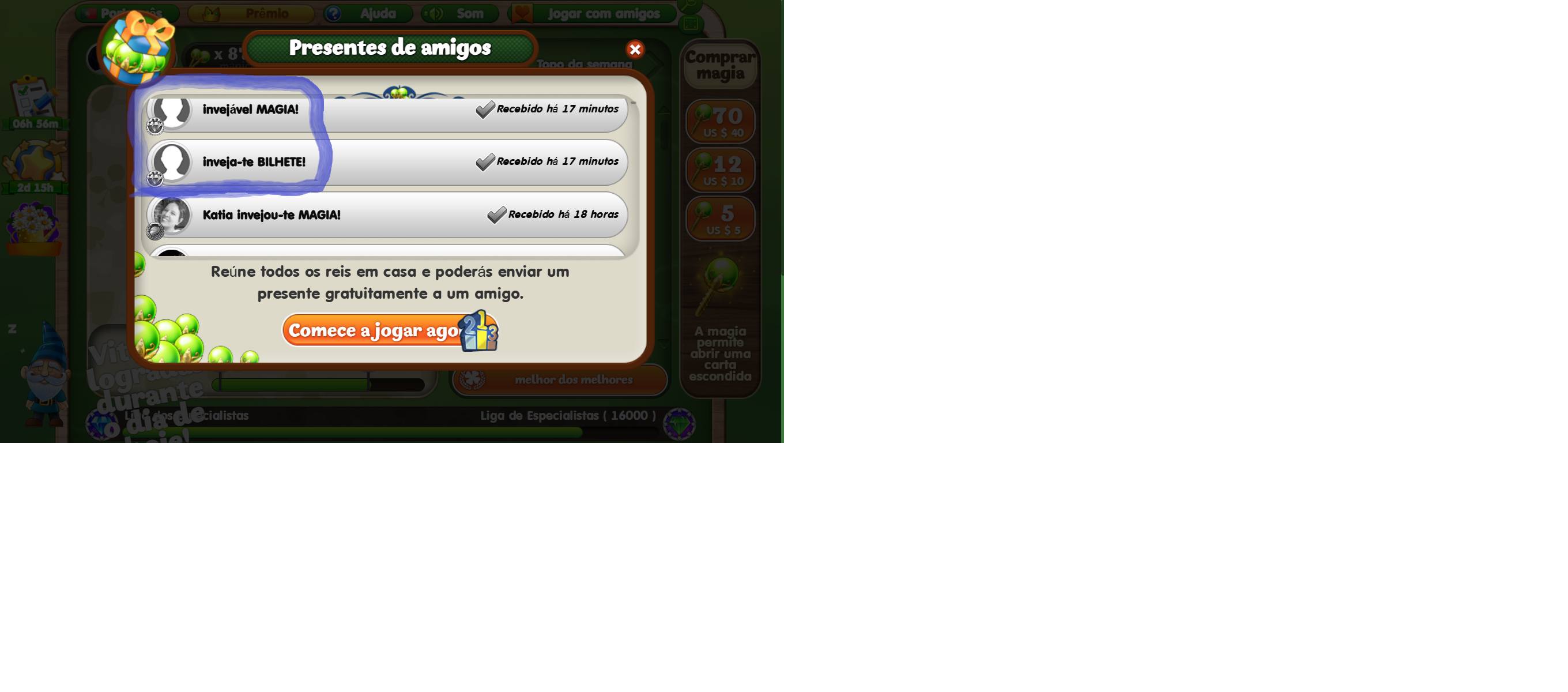 Solitaire Tournament | Boa tarde