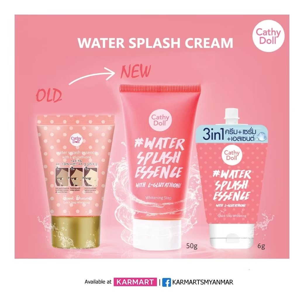 Karmart - 💗💗Cathy Doll Water Splash Essence with L-Glutathione💗💗 #50g - 13,200 MMK #6g
