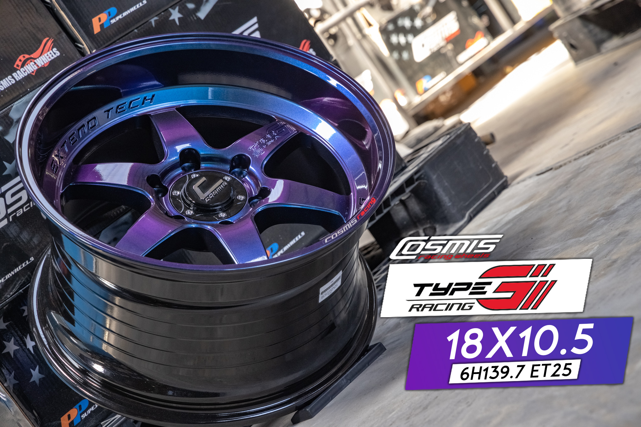 Cosmis Wheel - อัพเดทล้อ Custom สี Power Purple Blue... | Facebook