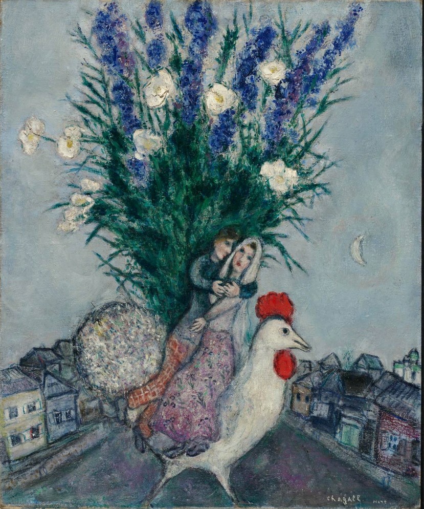 Marc Chagall (1887-1985) Les Paysans, 1971 #marcchagall #artinfinitus
