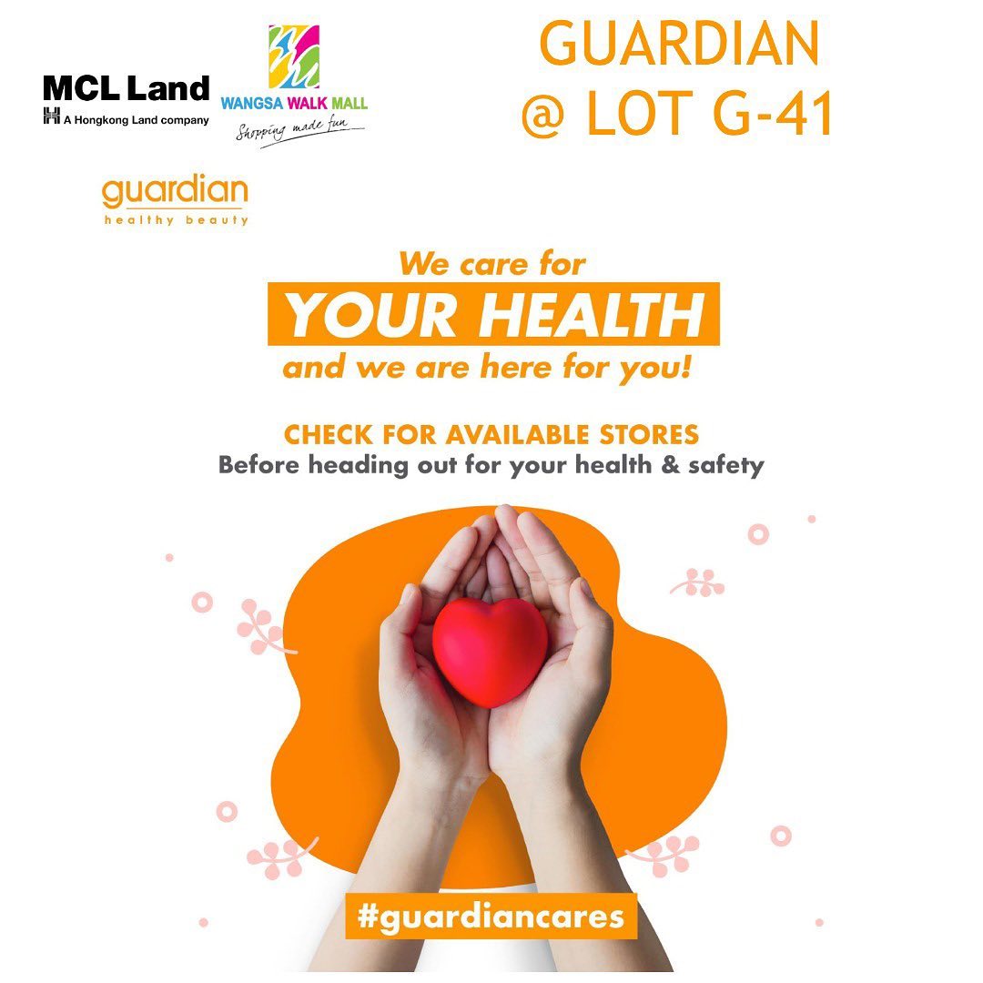 Wangsa Walk Mall Dear Valued Customers Do Visit Guardianmy Stores For Your Daily Necessities As Our Stores Remain Open As Usual From 18 To 31 March 2020 Alternatively You Can Shop