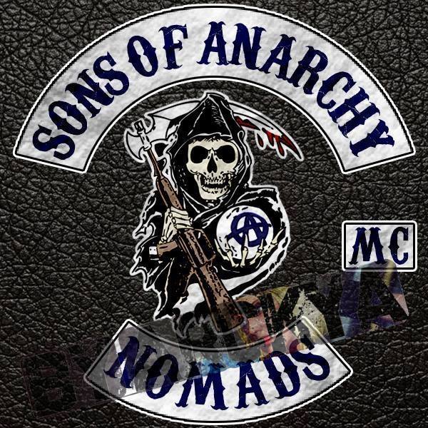 Sons Men's Black Anarchy Biker Vest With Patches