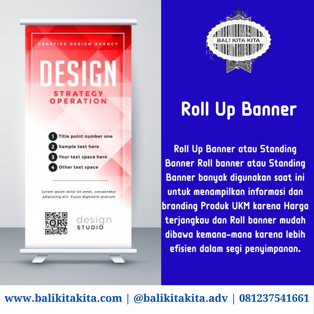 Reklame - Roll Up Banner atau Standing Banner Roll banner atau Standing ...