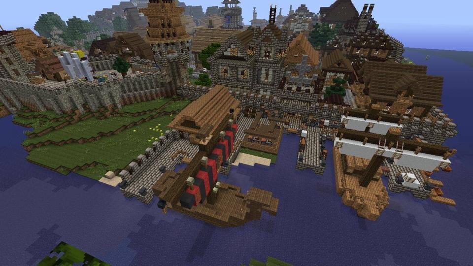 La foto del puerto es un mapa... - Mi Minecraft, Mi Mundo