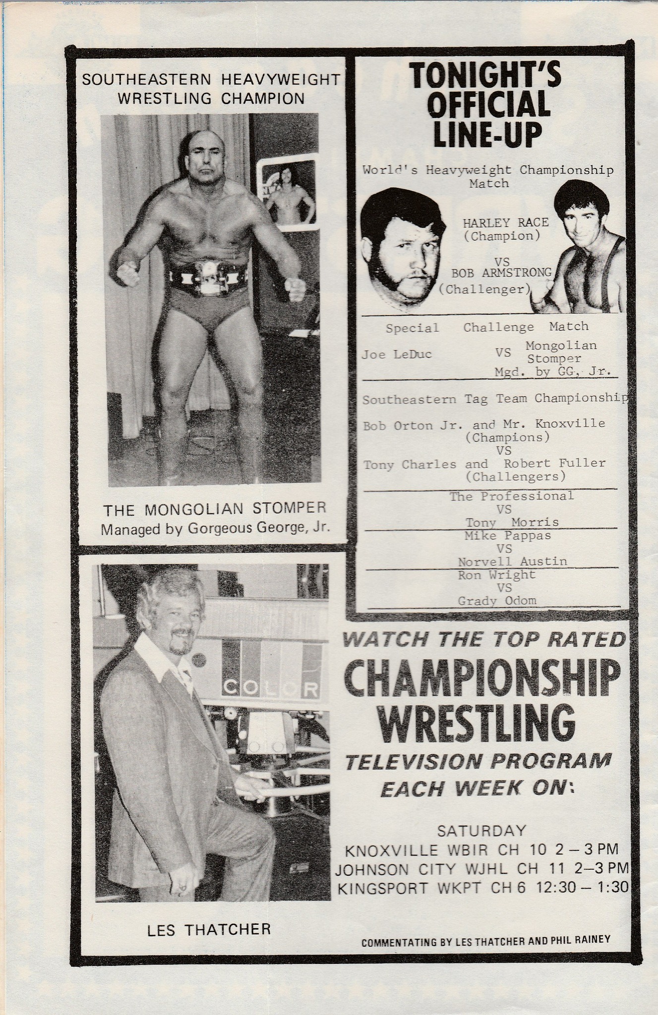 nwa world heavyweight champion match in tampa, FL