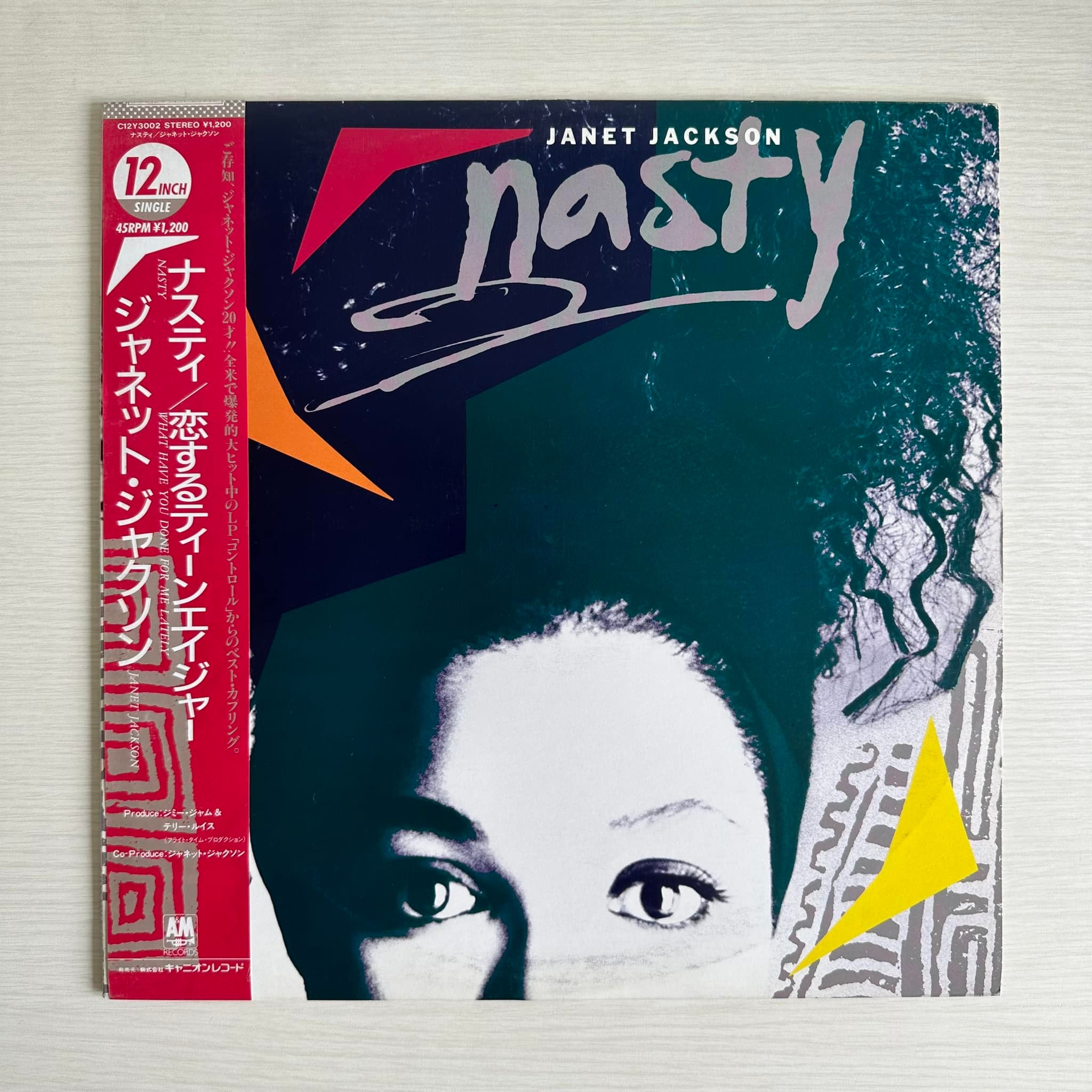 Janet Jackson Nasty 12-inch single Japanese version