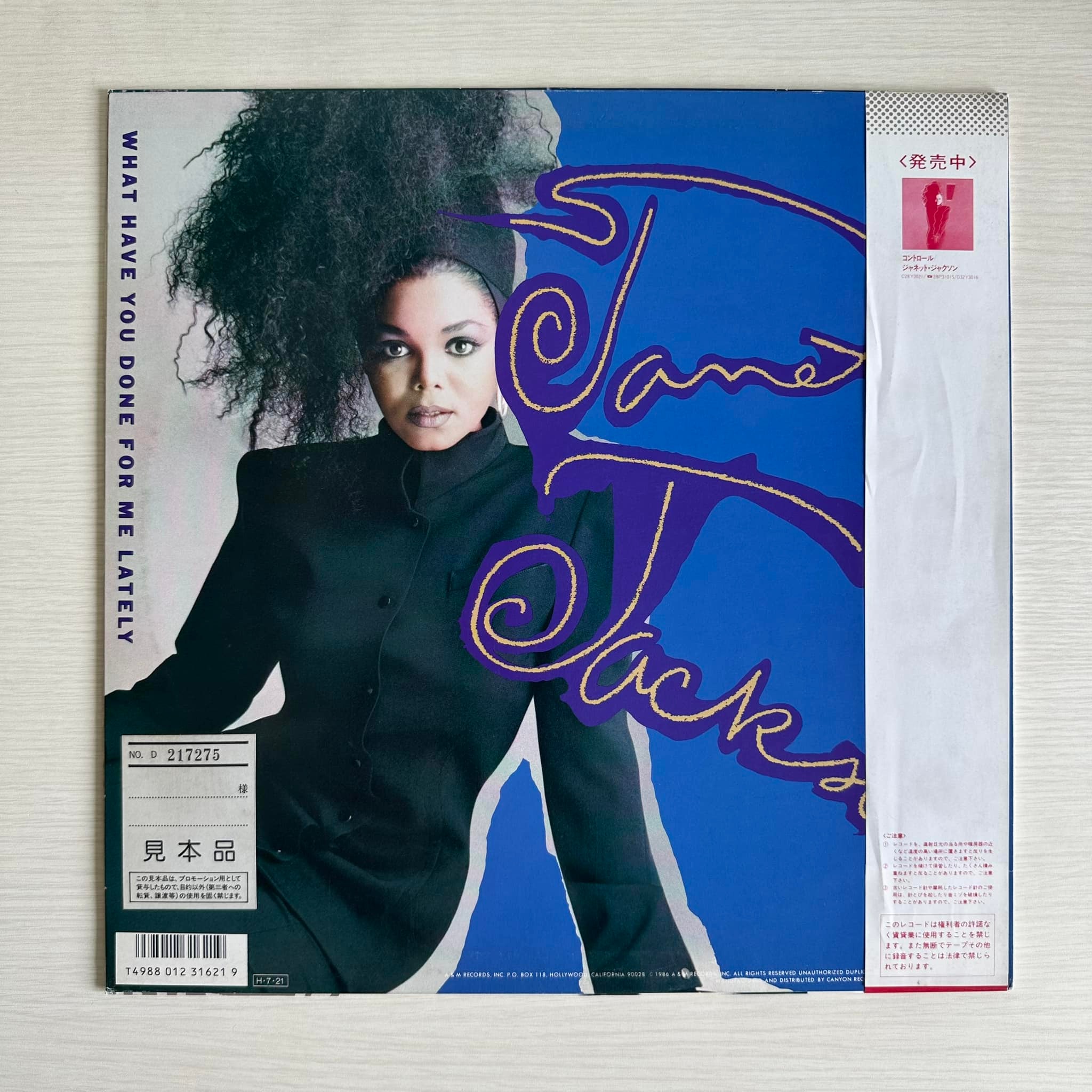Janet Jackson Nasty 12-inch single Japanese version