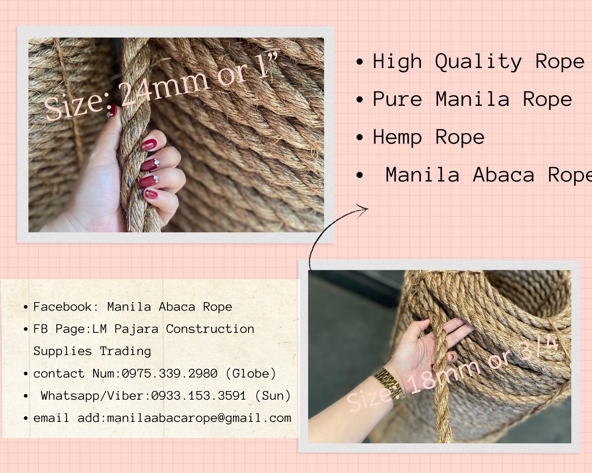 Manila Abaca Rope Distributor Ph
