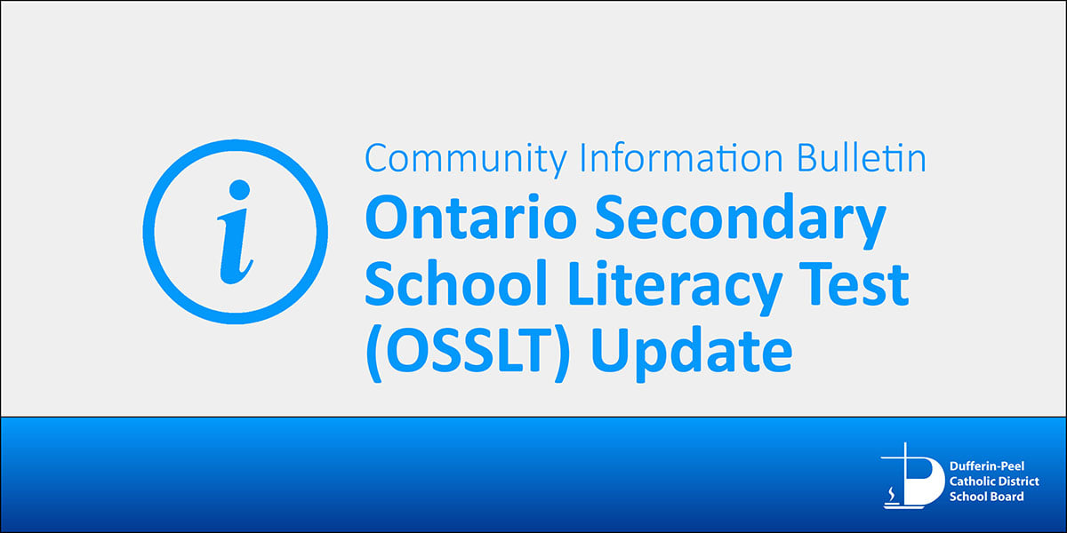 NOTICE: The... - Dufferin-Peel Catholic District School Board | Facebook