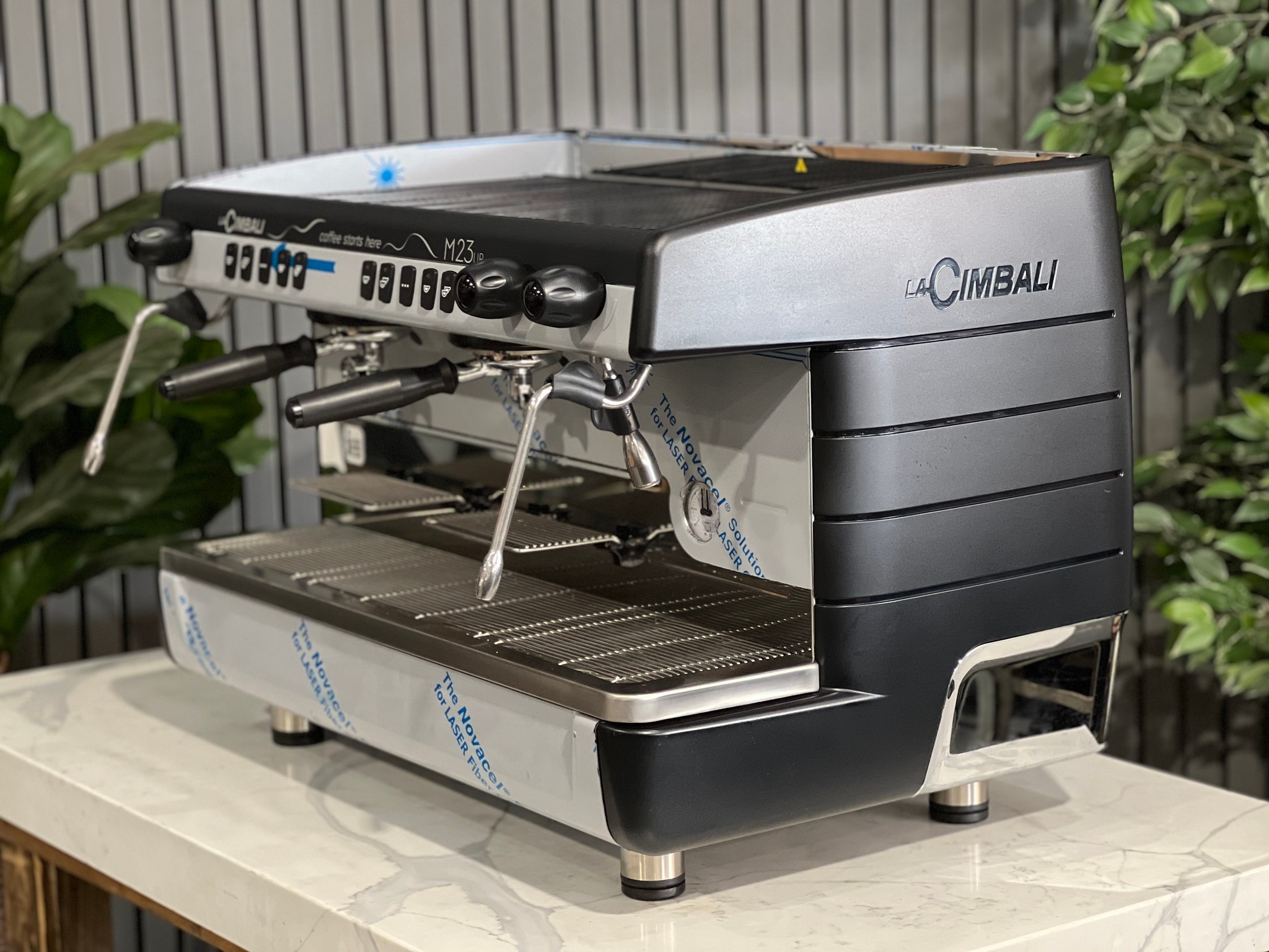 The world-renowned Italian coffee maker La Cimbali M23 UP is