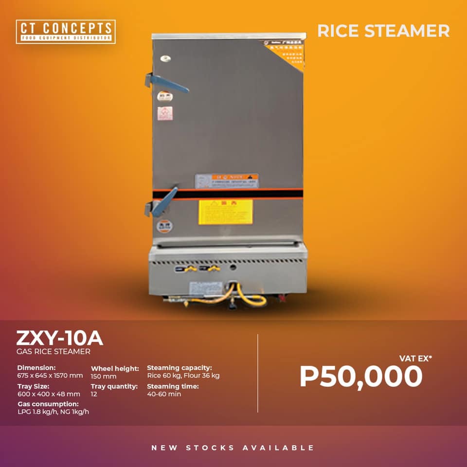 CT - RICE STEAMER (GAS) - model: ZXY10-A - New World Brand - 12 pcs ...