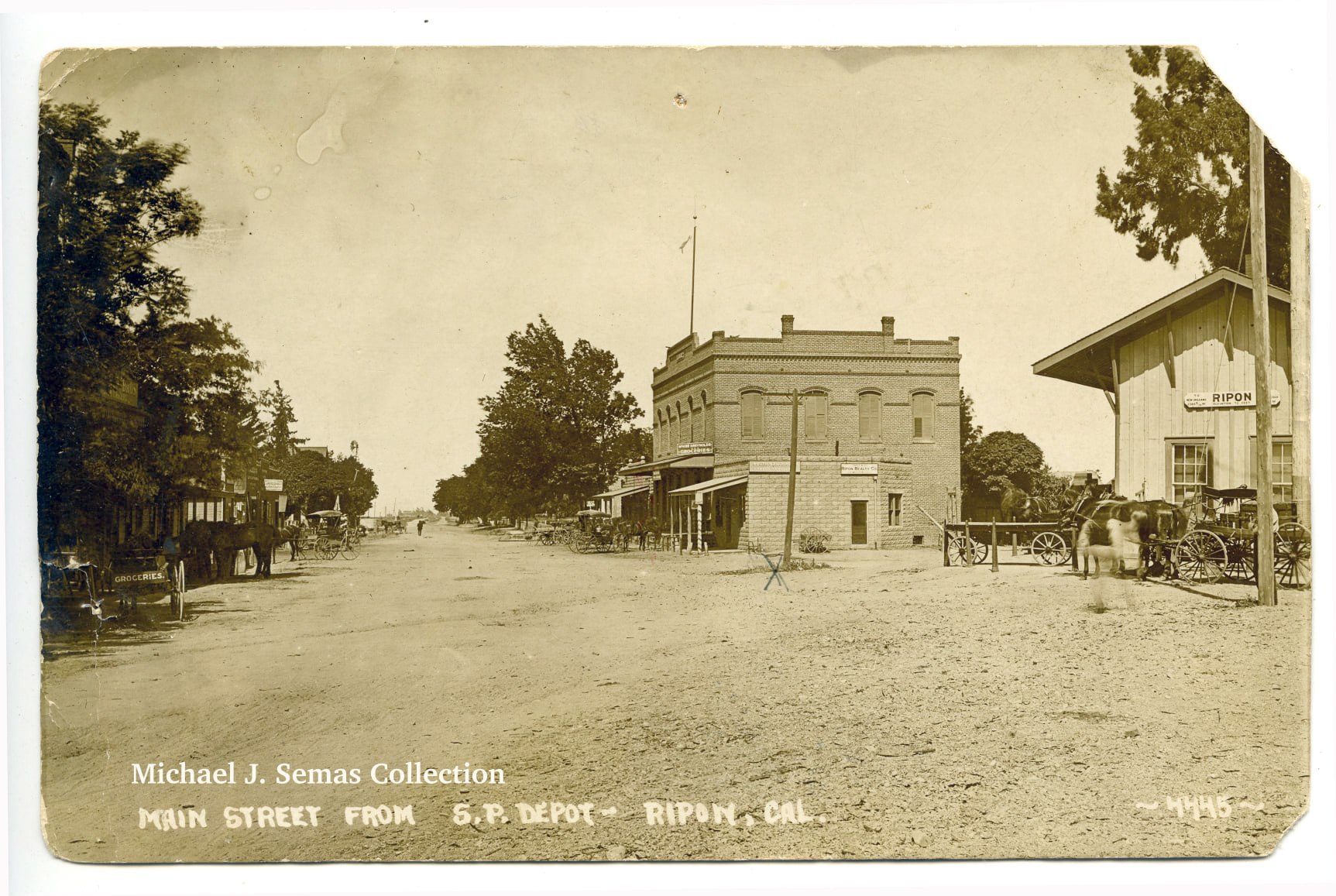 Antique - Then and Now, Main Street, Ripon, California. Then image ...